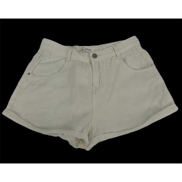Love + Harmony Cuffed Hem Denim Short Shorts Womens Small S Belt Loops NWT - Picture 1 of 11